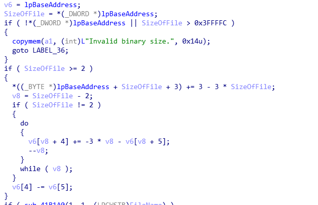 Section routine in launcher module
